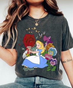 Vintage Disney Alice Floral In Wonderland Shirt