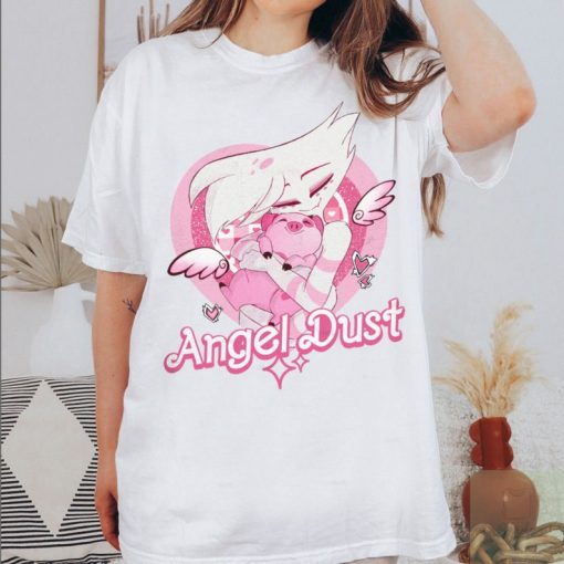 Hazbin Hotel Angel Dust And Fat Nugget Lover Tshirt