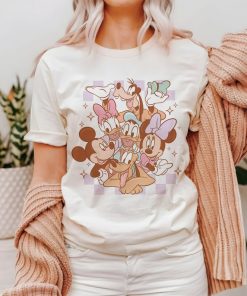 Retro Checkered Friends - Mickey checkered Shirt - Minnie Checkered