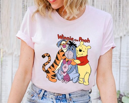 Disney Pooh Friends Hugging Winnie The Pooh Shirt