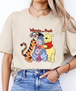 Disney Pooh Friends Hugging Winnie The Pooh Shirt