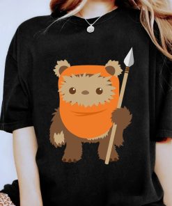 Star Wars Wicket Ewok Chibi Kawaii Cute Graphic T-Shirt