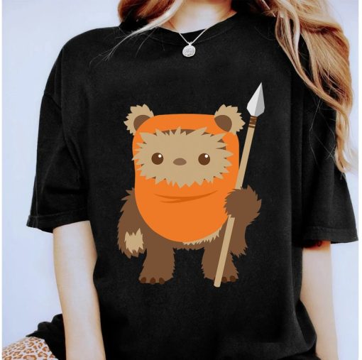 Star Wars Wicket Ewok Chibi Kawaii Cute Graphic T-Shirt