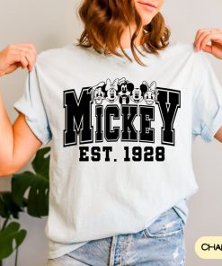 Comfort Colors Mickey est 1928 T-shirt, Disney Shirt for Women Men