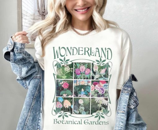 Disney Alice In Wonderland Botanical Gardens Shirt