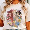 Disney Princess Characters Flower Shirt