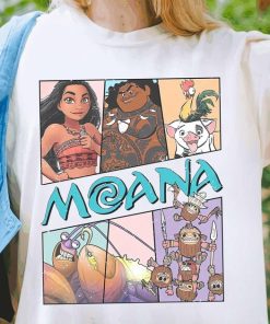 Vintage Disney Moana Shirt, Hei Hei And Pua Floral T-shirt