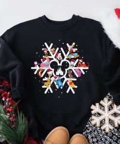 Disney Snowflake Christmas Sweatshirt, Disneyland Xmas Shirt