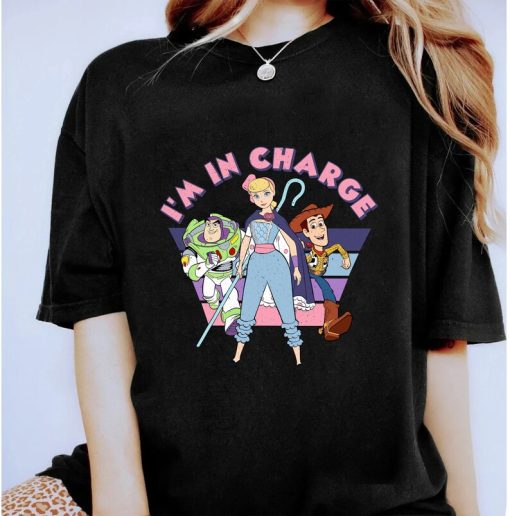 Retro Vintage Disney Pixar Toy Story Bo Peep I'm In Charge Shirt