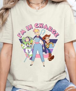 Retro Vintage Disney Pixar Toy Story Bo Peep I'm In Charge Shirt