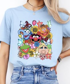 Disney The Muppets Floral Characters Shirt, Kermit, Fozzie