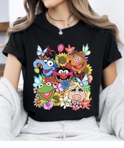 Disney The Muppets Floral Characters Shirt, Kermit, Fozzie