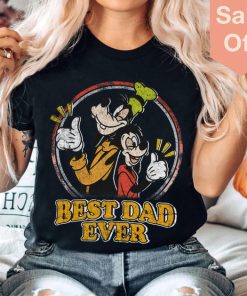 Vintage Disney Best Dad Ever Shirt, Retro Disney Goofy And Max T-shirt