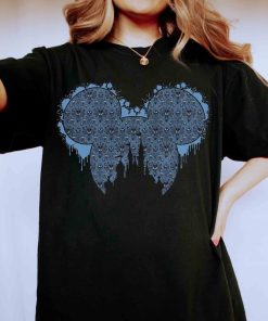 Disney Castle Haunted Mansion Mickey Icon Comfort Color T-shirt