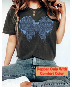 Disney Castle Haunted Mansion Mickey Icon Comfort Color T-shirt