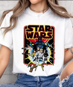 Star Wars Men's Old School Comic Graphic T-Shirt