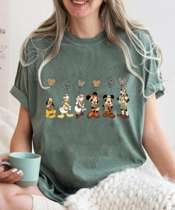 Retro Mickey And Friends Leopard Balloon Animal Kingdom Shirt