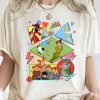 Disney Peter Pan Characters Group Retro Shirt Disney Tinker Bell Hook