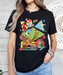 Disney Peter Pan Characters Group Retro Shirt Disney Tinker Bell Hook