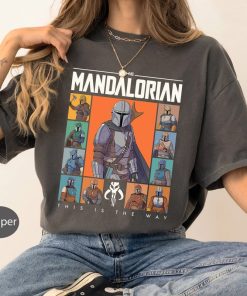 Star Wars The Mandalorian Character Grid This Is The Way T-Shirt