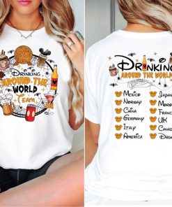 Disney Halloween Snacks Shirt, Drinking Around The World Shirt