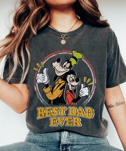 Vintage Disney Best Dad Ever Shirt, Retro Disney Goofy And Max T-shirt