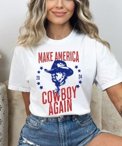 Make America Cowboy Again Trump T-Shirt - Western Donald Trump