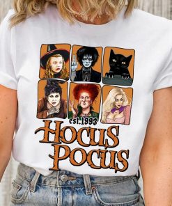 Hocus Pocus Characters Comfort Colors Shirt, Sanderson Sisters T-shirt