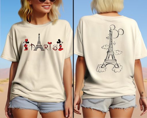 Disney Paris Shirt, Mickey Minnie Eiffel Tower Shirt