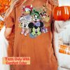 Vintage Mickey & Friends Halloween Costume Floral Comfort Color T-Shir