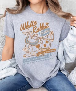 Retro White Rabbit Alice in Wonderland T-Shirt