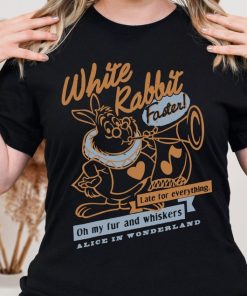 Retro White Rabbit Alice in Wonderland T-Shirt