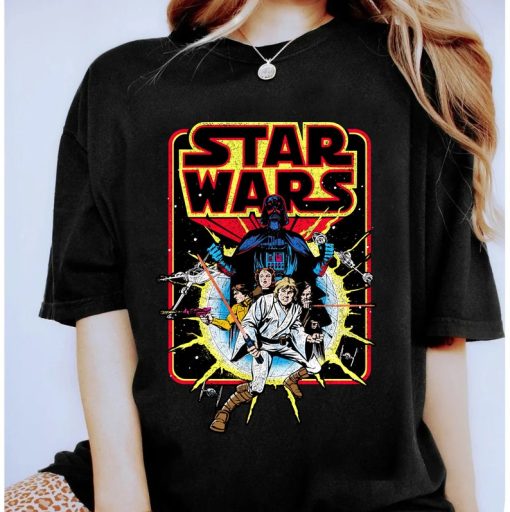 Star Wars Men's Old School Comic Graphic T-Shirt