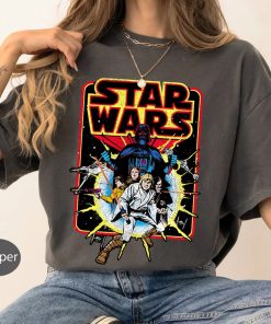 Star Wars Men's Old School Comic Graphic T-Shirt