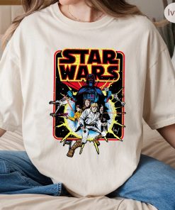 Star Wars Men's Old School Comic Graphic T-Shirt