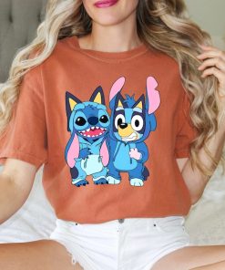 Bluey Stitch Tshirt, Comfort Colors Tee, Disney Vacation T-Shirt