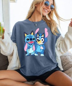 Bluey Stitch Tshirt, Comfort Colors Tee, Disney Vacation T-Shirt