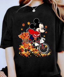 Disney Mickey Mouse Autumn Mapple Leaves Shirt