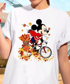 Disney Mickey Mouse Autumn Mapple Leaves Shirt