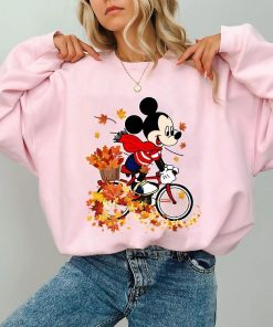 Disney Mickey Mouse Autumn Mapple Leaves Shirt