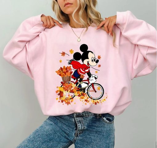 Disney Mickey Mouse Autumn Mapple Leaves Shirt