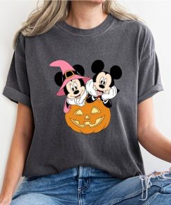 Mickey and Minnie Pumpkin Halloween Shirt, Disney Halloween Party Tee