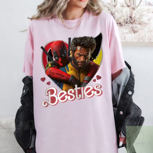 Cute Deadpool and Wolverine Besties Forever Shirt, Men's and Women's