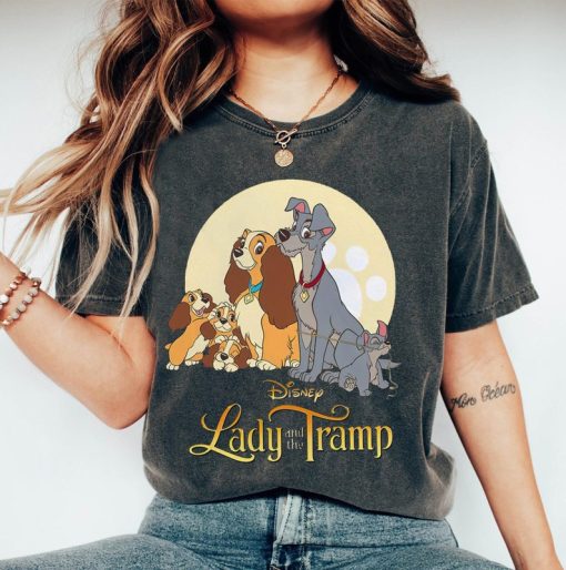 Disney Lady And Tramp Family Shirt, Vintage Lady And Tramp T-shirt