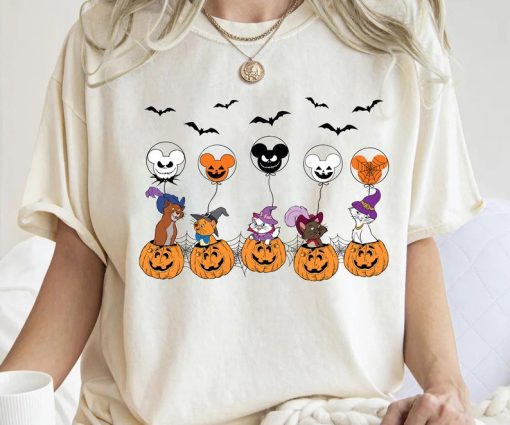 Disney Aristocats Witches Halloween Spooky Balloon Shirt