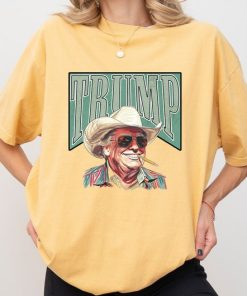 Trump Comfort Colors, Western Trump Tee, Cowboy Shirt