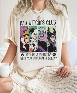 Disney Villain Bad Witches Club Shirt, Maleficent, Evil Queen, Ursula