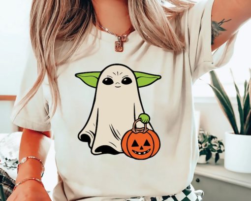 Baby Yoda Halloween Shirt, Disney Star Wars Fall Shirt