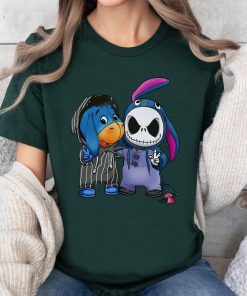 Disney Jack Skellington and Eeyore Halloween Cute Friends T-shirt