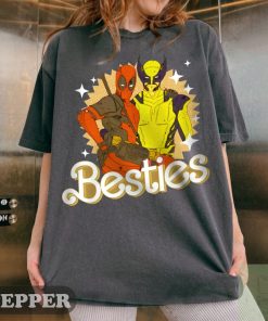 Cute Deadpool Wolverine Besties Forever Comfort Colors Shirt